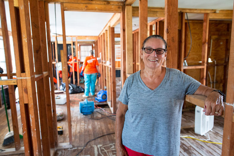 Volunteers Doing the ‘Dirty Work’ to Help Ocracoke Island Homeowners