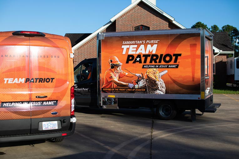 Team Patriot volunteers are on the ground in Texas.