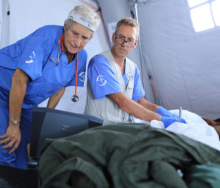 The Emergency Field Hospital is up and running in the Bahamas.