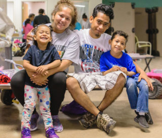 A migrant family gets a moment to rest, recharge, and experience the love of God through our teams in Del Rio.