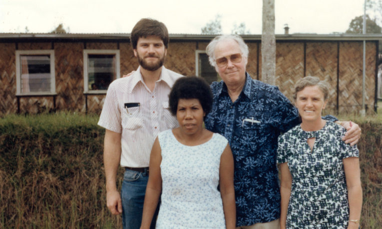 Franklin Graham and Bob Pierce went to Papua New Guinea during their 1975 vision trip around Asia.
