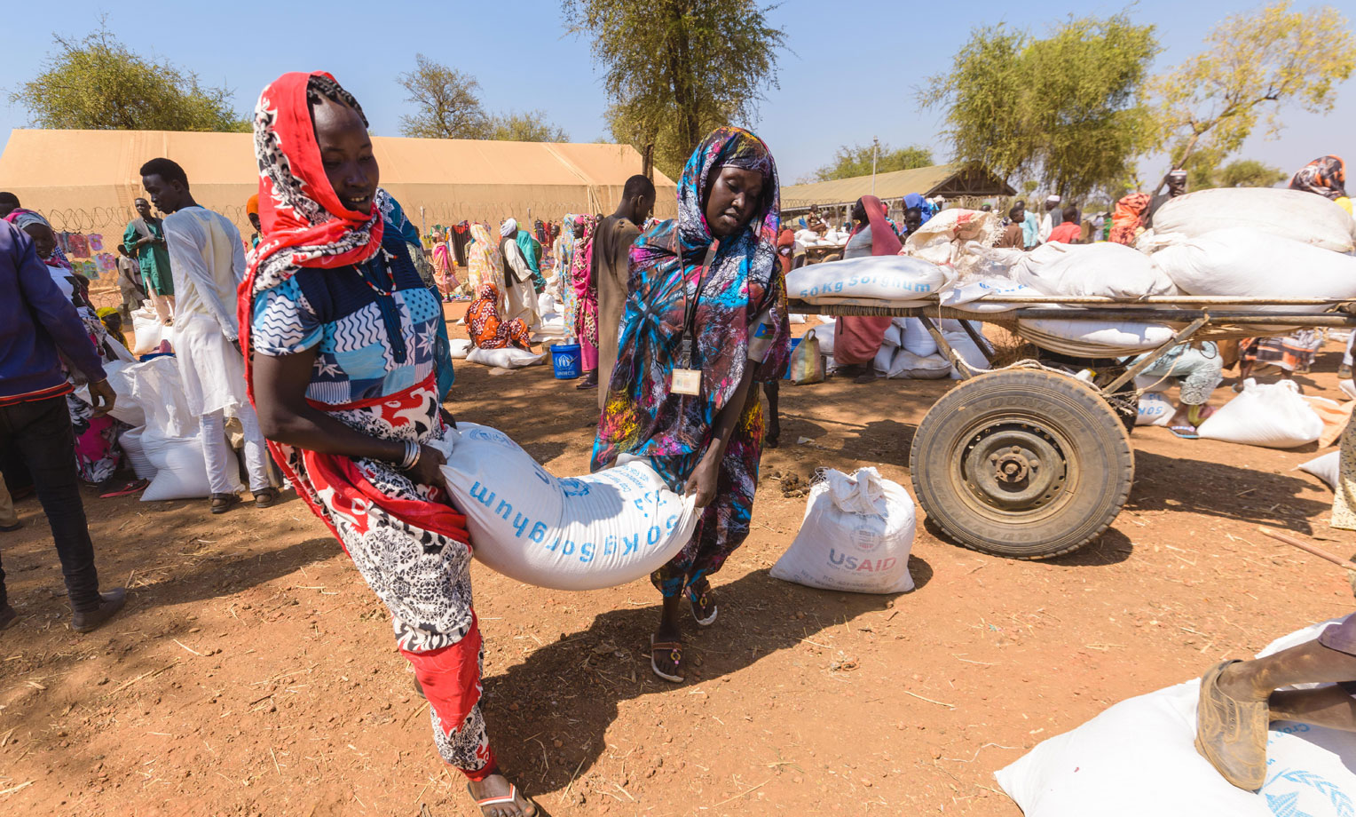 Hungry Families Rely on Food Distributions in South Sudan