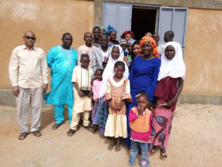 Members of Alheri Church (translated as “The Grace of God” Church) in Badaguishiri gather outside their new building, one of the latest RECON projects completed in Niger.