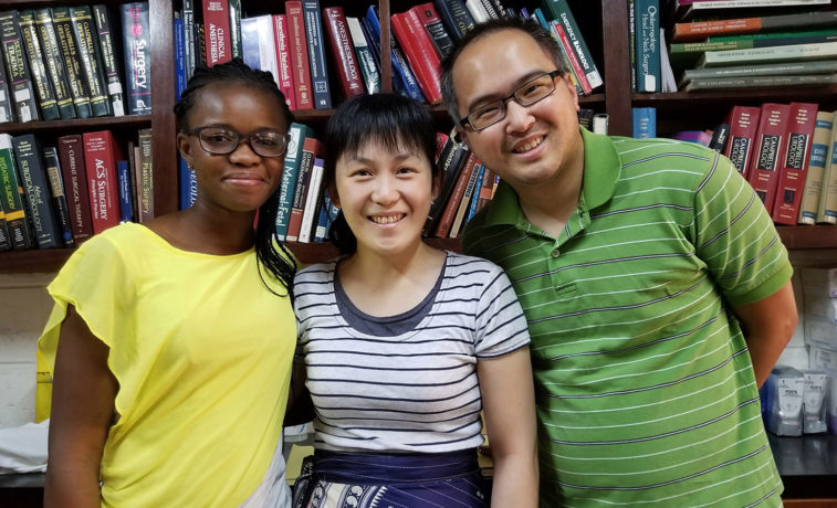 Hans Lin and Christine Wang served the Lord faithfully at Hopital Baptiste Biblique in Togo.
