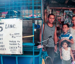 Bernadette and her husband struggle to provide for their children in the slums of Manila in the Philippines. hey run a small convenience store from inside their home.