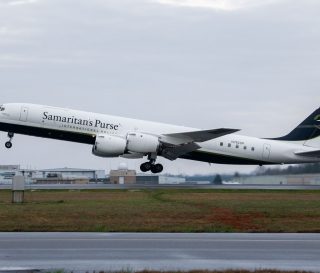 DC-8 takeoff for Italy