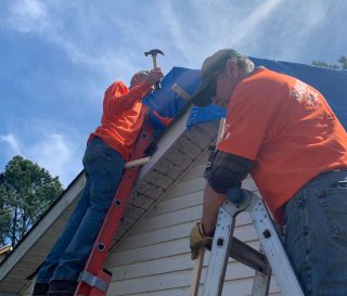 Samaritan's Purse volunteers working Jonesboro, Arkansas.