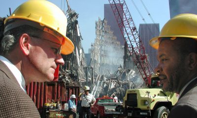 Franklin Graham and New York City deputy mayor Rudy Washington at Ground Zero. 