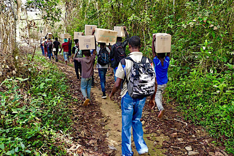 Shoebox Gifts Go Even Where There Is No Road
