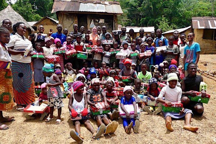 Shoebox Gifts Go Even Where There Is No Road