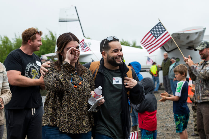 Jesy Martinez was deeply moved by the welcome she and her husband, Army veteran Brad Martinez, received at Samaritan Lodge Alaska.