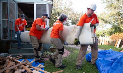 Samaritan's Purse volunteers are removing damaged belongings and helping homeowners rebuild after Hurricane Dorian.