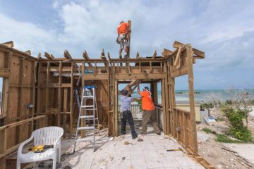 We're rebuilding homes destroyed in Hurricane Dorian. 