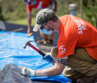 Volunteers are serving in the hard-hit town of Windsor after a tornado ripped through the community.