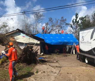 Samaritan's Purse volunteers are working in Lake Charles, Louisiana.