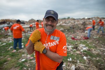 Tommy was impacted by the Joplin, Missouri, tornado, but experienced hope as Samaritan's Purse helped him clean up and rebuild his home. He volunteered for the Moore, Oklahoma, tornado two years later.
