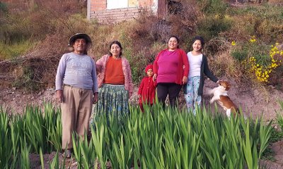 Lilian and her family in Bolivia