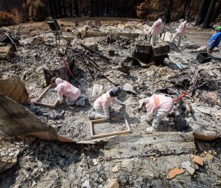 Samaritan's Purse volunteers are working in Santa Cruz, California, in the aftermath of devastating wildfires.