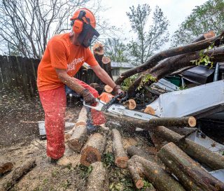 Volunteers are hard at work in Louisiana after Hurricane Delta dealt a painful blow to the state's coastal areas.