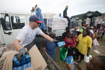 Caribbean Islands were cut off from normal supply sources and infrastructure was decimated for many areas. Samaritan's Purse delivered life-saving food and water filtration in many places.