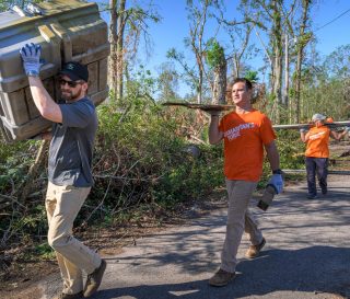 Edward Graham, Corey Lynch and other Samaritan's Purse staff joined Team Patriot volunteer teams in Louisiana this week.