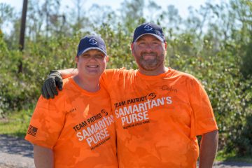 Army Sergeant Colin Reisner and his wife Amanda were a part of the Team Patriot volunteer teams. The couple drove all the way from South Dakota to serve hurting homeowners in Jesus’ Name.