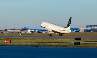 Our DC-8 aircraft departed from Greensboro, North Carolina, for Armenia.