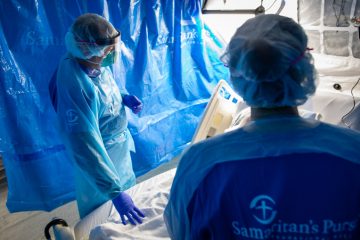 Samaritan's Purse medical staff cared for patients' physical and spiritual needs.