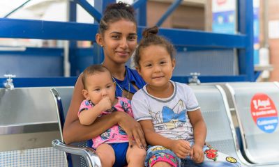 Wuileidy smiles with her two daughters at our maternal child health clinic on the border with Venezuela.
