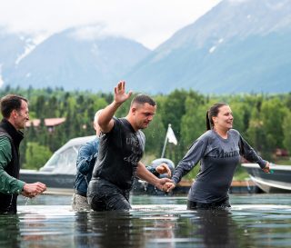 Military couples experience spiritual transformation with Samaritan's Purse at Samaritan Lodge Alaska.