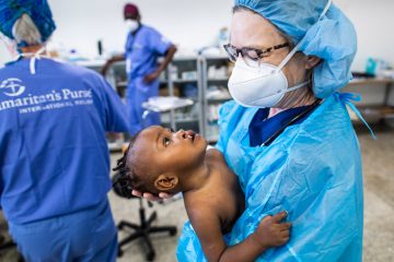 The surgeons and nurses caring for these cleft lip/palate patients do their work in Jesus' Name as an expression of God's love.