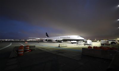 Samaritan’s Purse DC-8 on runway