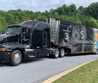 Our disaster relief unit heads for Mound Bayou, Mississippi.