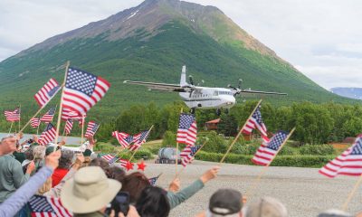 Military couples arrive to Samaritan Lodge Alaska on Independence Day 2021.