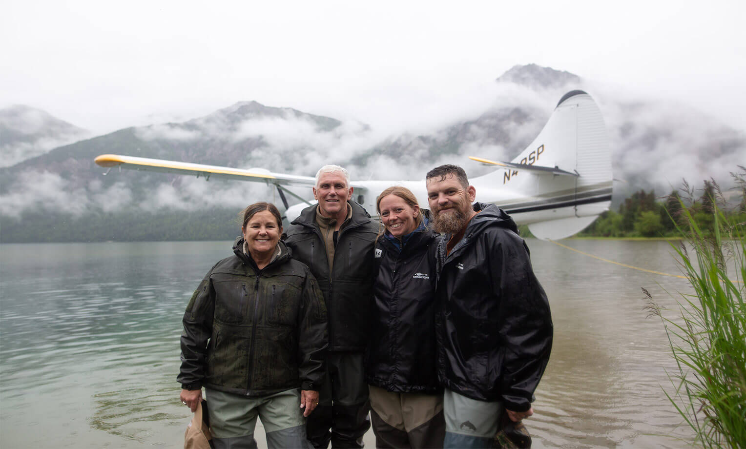 The Pences went on an expedition to the Kijik River with couples including Army Chief Warrant Officer 3 Ryan and Staci Groves.