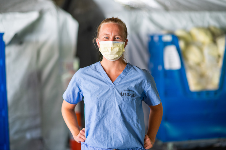 "You take this deep breath and say, ‘I’m protected physically and God is with me.’” --Nurse Taryn McCoy