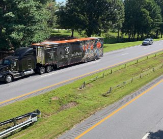 Our USDR Unit #7 and other vehicles rolled out of our ministry center in North Wilkesboro in preparation for a response after Hurricane Ida.