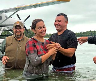 Hernandez were baptized in Lake Clark this August.