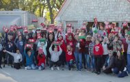 Packing Operation Christmas Child shoeboxes at an Oklahoma ranch