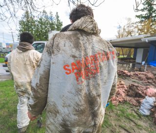 Samaritan's Purse volunteers are working hard in flooded Whatcom County, Washington.