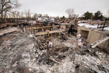 More than 1,000 homes were destroyed by wildfire in late December.