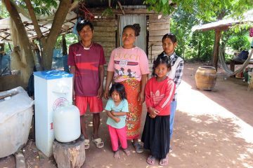 Chivy's family is healthier because of what they learned through our water and hygiene project.