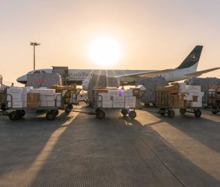 The Samaritan's Purse DC-8 landed in Ethiopia on Thursday.