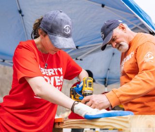 Liberty University students volunteered during our rebuild efforts in eastern Kentucky.