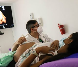 Our maternal health clinic in Colombia provides ultrasounds and lab tests to monitor the health of unborn babies as well as their mothers, many of whom are Venezuelan migrants
