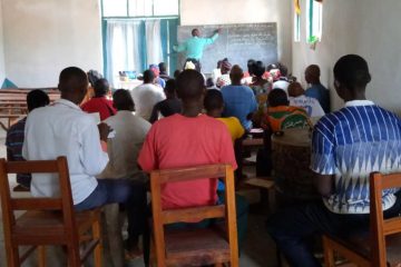 Health, hygiene, and agriculture classes are among the courses taught through the Zande Inititative.