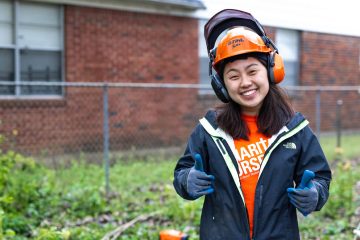 Valerie Hu, a 21-year-old Cornell sophomore, said it's a blessing to "share the love of Christ both through the practical work we’re doing and also through the conversations we’re able to have with the people we’re serving."