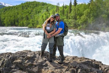 Sean and Brandy visited Tanalian Falls during their stay in Alaska.