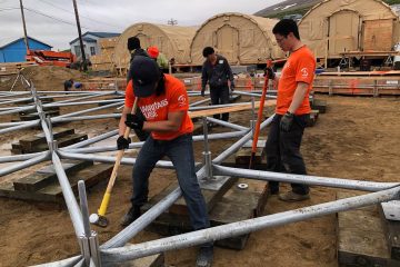 Volunteers are serving the people of Scammon Bay and strengthening the local church with a new, weather-hardy worship center and parsonage.