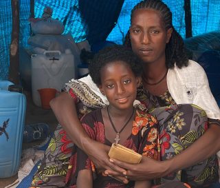 Tayech Melkamu* and her 10-year-old daughter, Miheret, are grateful for the treatment that saved the young girl's life.